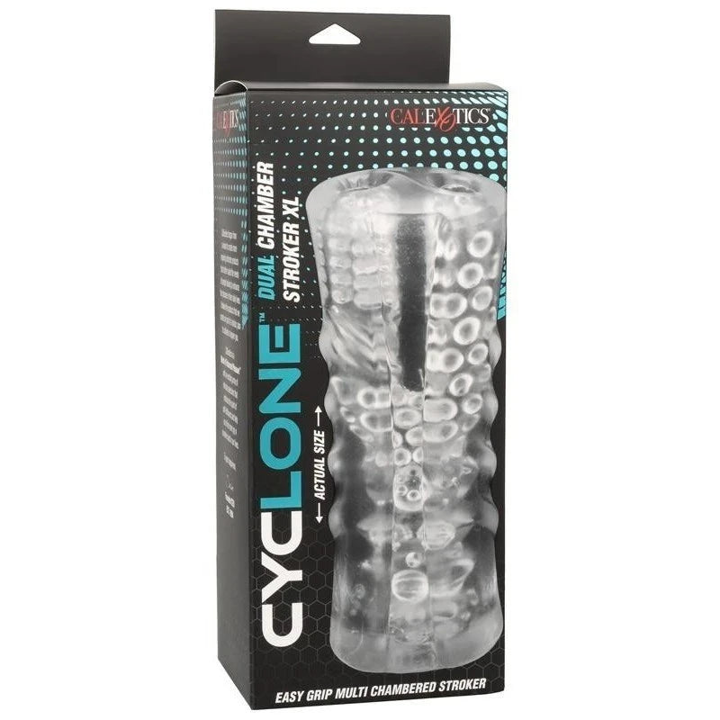 California Exotics Cyclone Dual Chamber Male Stroker XL Masturbators and Strokers