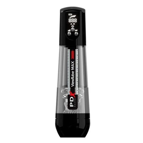 PDX Elite ViewTube MAX View Rechargeable Mens Stroker Black - Masturbators and Strokers