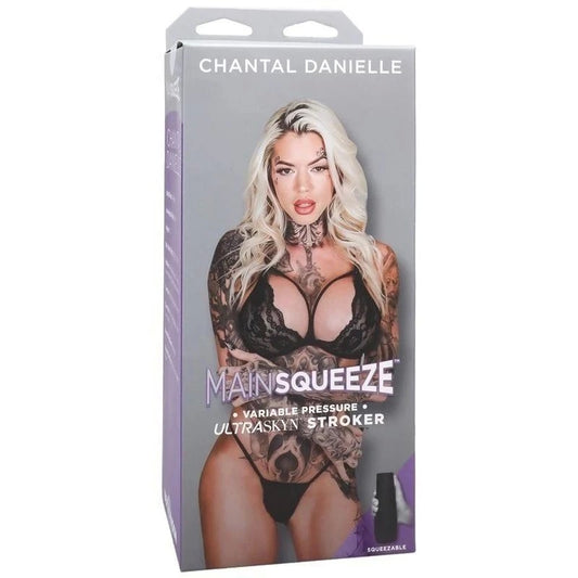 Main Squeeze Chantal Danielle Uniquely Textured ULTRASKYN Masturbator Vanilla - Masturbators and Strokers