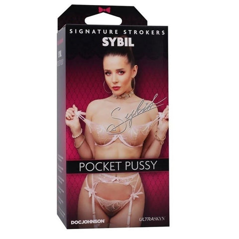 Doc Johnson Sybil Pocket Pussy Mens Stroker Vanilla - Masturbators and Strokers