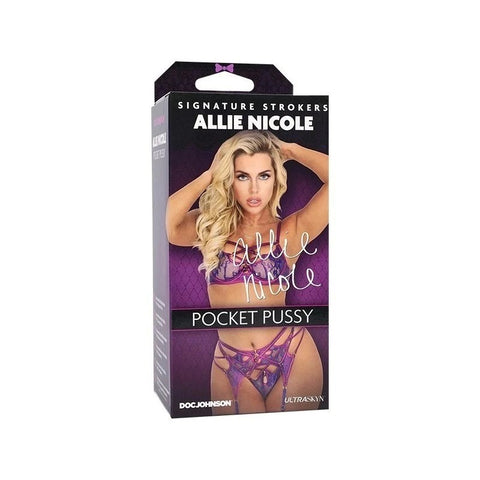 Doc Johnson Allie Nicole Pocket Pussy Male Masturbator - Masturbators and Strokers