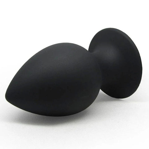 BDStyle Loving Joy Silicone Butt Plug Black - Butt Plugs