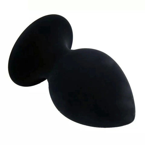BDStyle Loving Joy Silicone Butt Plug Black - Butt Plugs