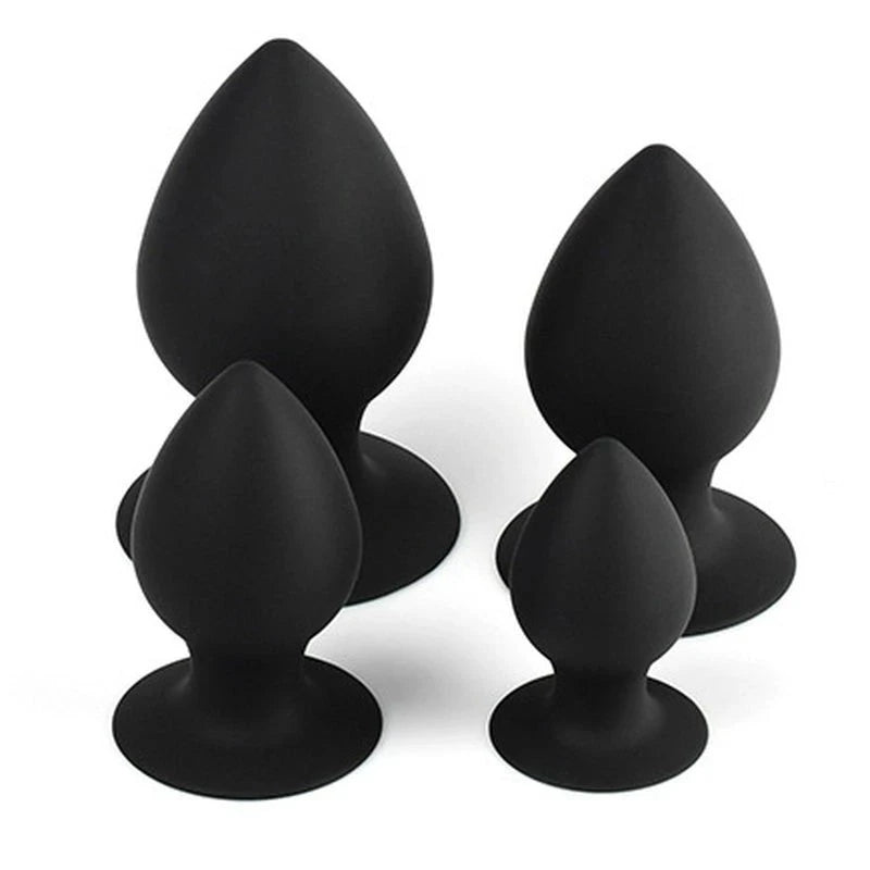 BDStyle Loving Joy Silicone Butt Plug Black Butt Plugs