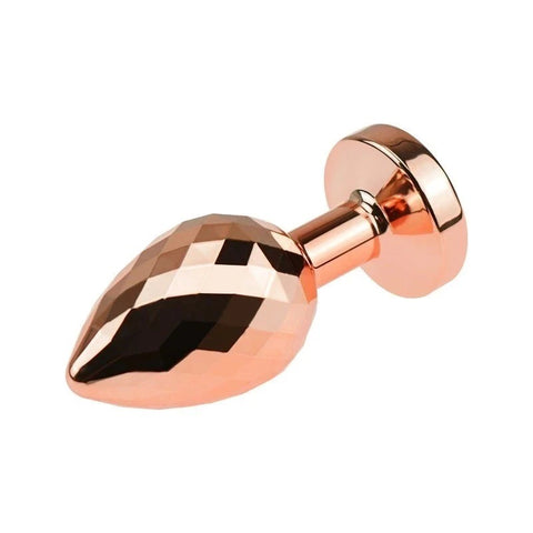 BDStyle Golden Gemmed Medium Metal Butt Plug - Butt Plugs