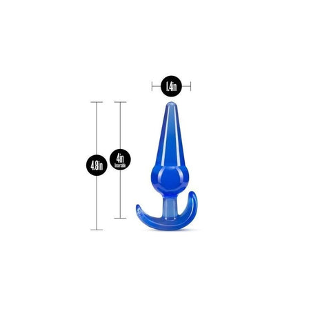 Blush Novelties B Yours Large Anal Plug 12.2cm Blue - Butt Plugs