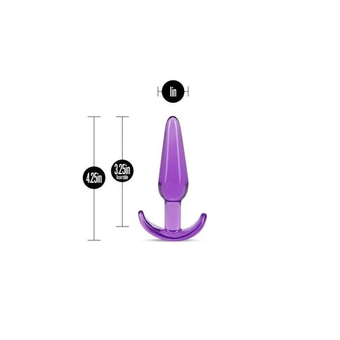 Blush Novelties B Yours Slim Butt Plug 10.8cm Purple - Butt Plugs