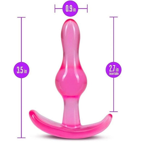 Blush Novelties B Yours Curvy Anal Plug 8.9cm Pink - Butt Plugs