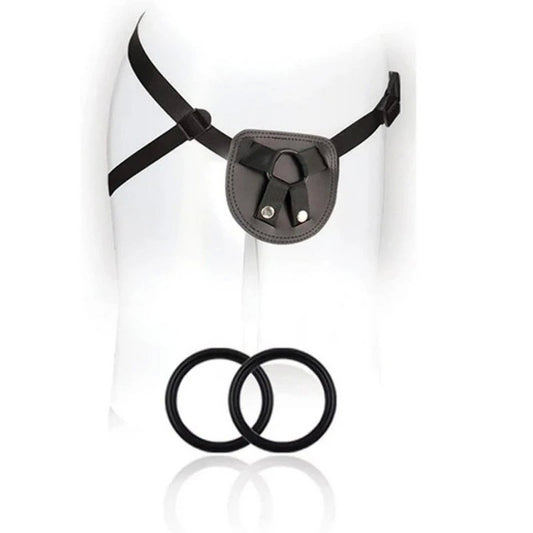 Blush Novelties SX For You Adjustable Strap On Harness Black - Strap On Sextoys