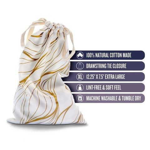 Blush Novelties The Collection Embrace Cotton Toy Storage Bag - Vibrator Accessories