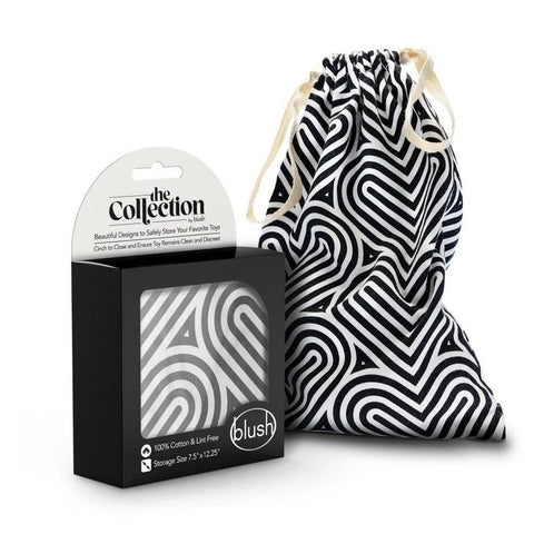 Blush Novelties The Collection Embrace Cotton Toy Storage Bag - Vibrator Accessories