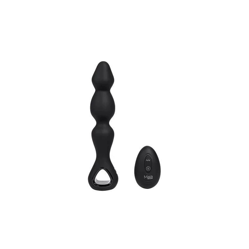 Maia HUDSON Wireless Remote Controlled Anal Vibrator Black Anal Vibrators