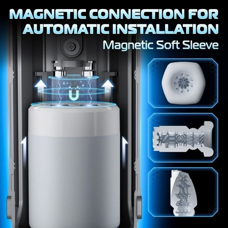 CyberSkin B-Titan Thrusting Auto Male Masturbator Grey Masturbators and Strokers