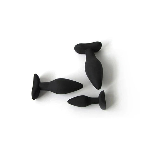 Excellent Power Ass Jacker Silicone Butt Plug 13cm Black - Butt Plugs