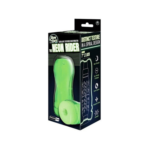 Excellent Power The Neon Rider Glow in Dark Male Masturbator - Masturbators and Strokers
