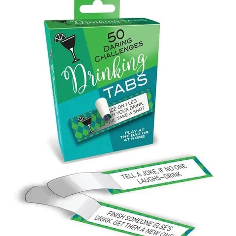 Little Genie Drinking Tabs Set Of 50 Drinking Challenges Adult Card Game - Party Gifts and Novelties