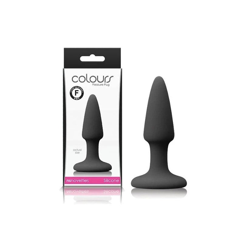NS Novelties Colours Pleasures Mini Butt Plug Black Butt Plugs