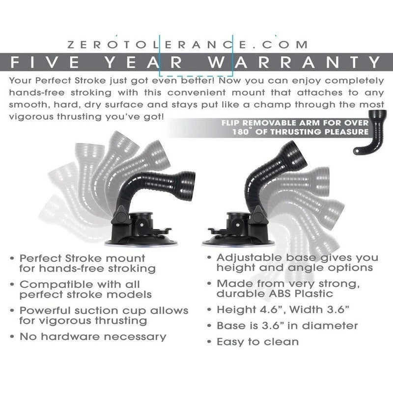 Zero Tolerance Perfect Stroke Mount Suction Cup Holder Masturbators and Strokers