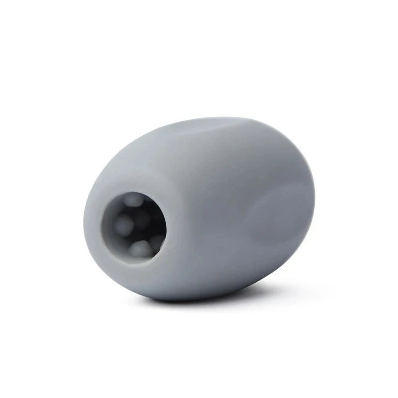 Zolo Grey Mini Bubble Squeezable & Textured Stroker Grey Masturbators and Strokers