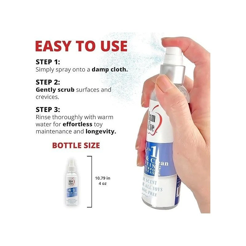 Adam and Eve 4 In 1 Pure and Clean Adult Toy Cleaner Adult Toy Cleaner
