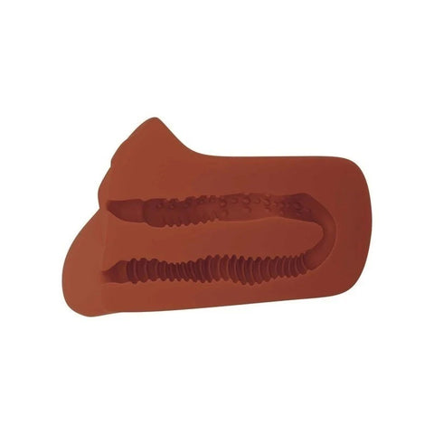 PDX Brands Pick Your Pleasure Mens Stroker Brown - Masturbators and Strokers