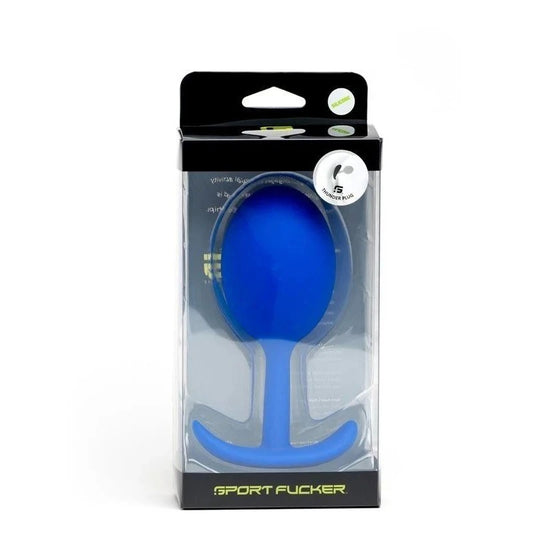 Sport Fucker Thunder Butt Plug Large Blue - Butt Plugs