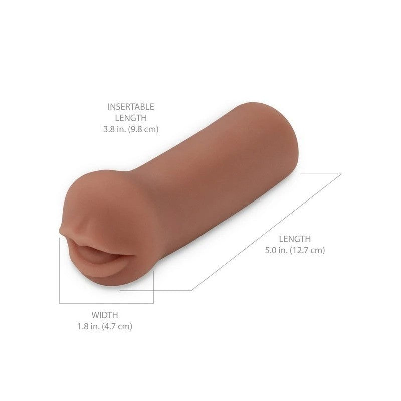 PDX Extreme Coed Cocksucker Ultra Realistic Stroker Brown Masturbators and Strokers