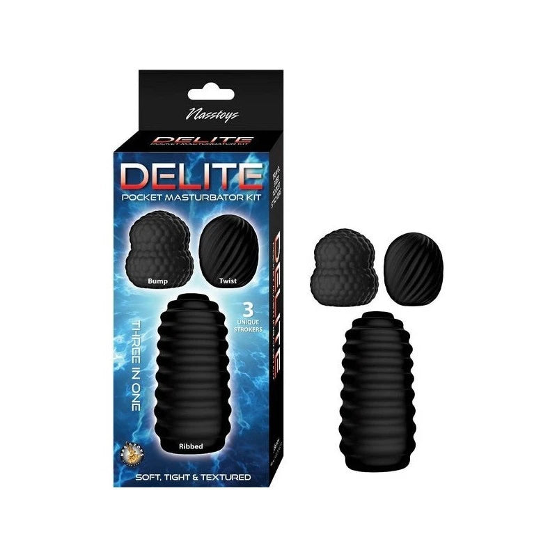Nasstoys Delite Male Pocket Masturbator Kit Masturbators and Strokers