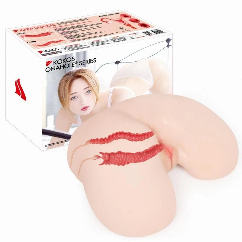 Kokos Vanilla Onahole Edn 4 Dual Layer Pussy & Ass Stroker Masturbators and Strokers