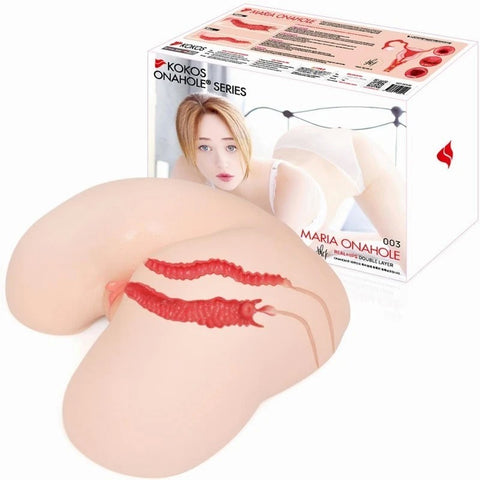 Kokos Vanilla Onahole Edn 4 Dual Layer Pussy & Ass Stroker - Masturbators and Strokers