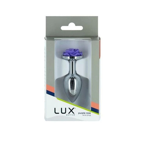 LUX Active 3 Inches Rose Metal Butt Plug - Butt Plugs