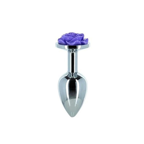 LUX Active 3 Inches Rose Metal Butt Plug - Butt Plugs
