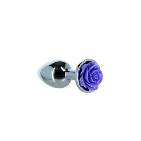 LUX Active 3 Inches Rose Metal Butt Plug - Butt Plugs