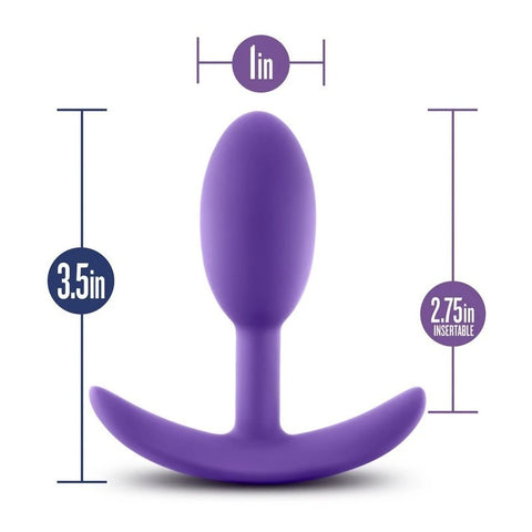 Luxe Wearable Vibra Slim And Sleek Anal Plug Small - Butt Plugs