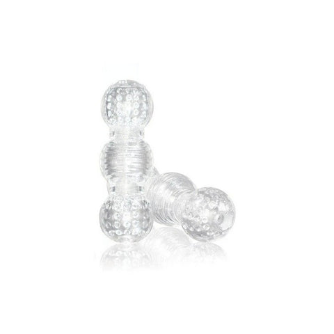 M for Men Master Stretchy Male Stroker Clear - Masturbators and Strokers