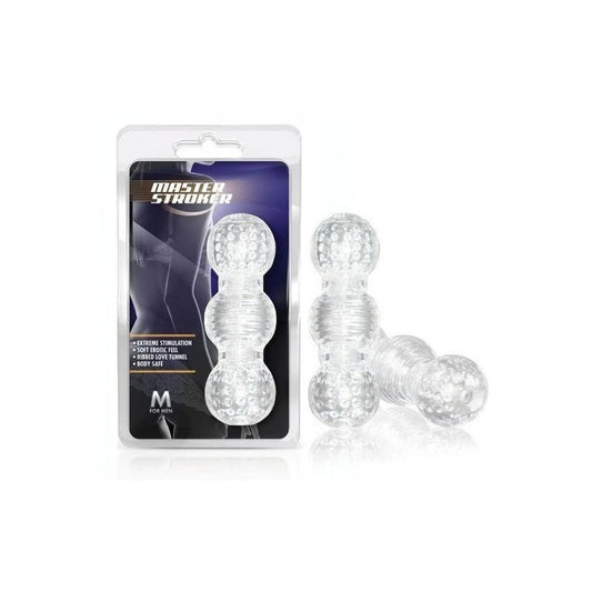 M for Men Master Stretchy Male Stroker Clear - Masturbators and Strokers