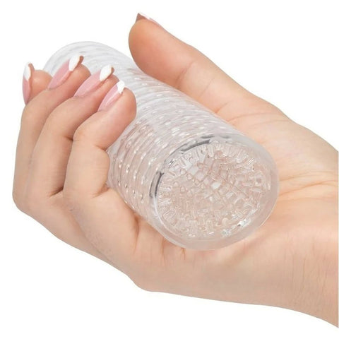 M for Men Master Stretchy Male Stroker Clear - Masturbators and Strokers