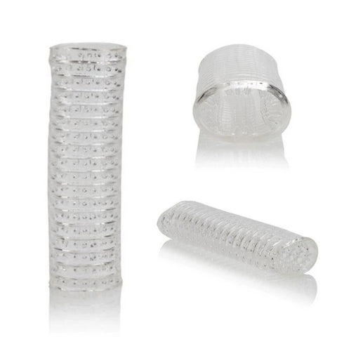 M For Men Stroke Male Masturbator Sleeve Clear - Masturbators and Strokers