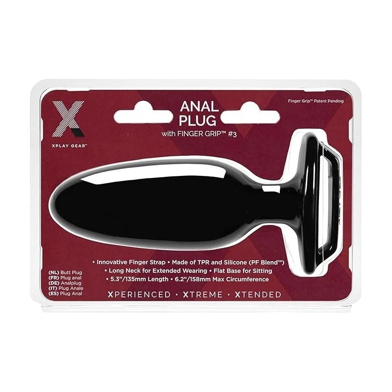 Perfect Fit Xplay Finger Grip Butt Plug 3L Butt Plugs