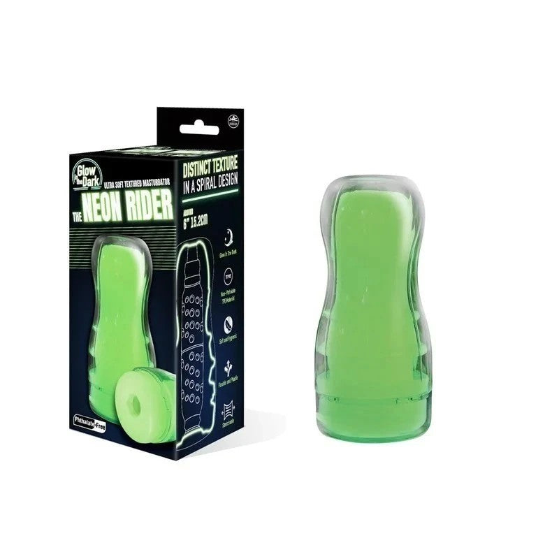 The Neon Rider - Glow In Dark 6 Inch Stroker - Masturbators and Strokers