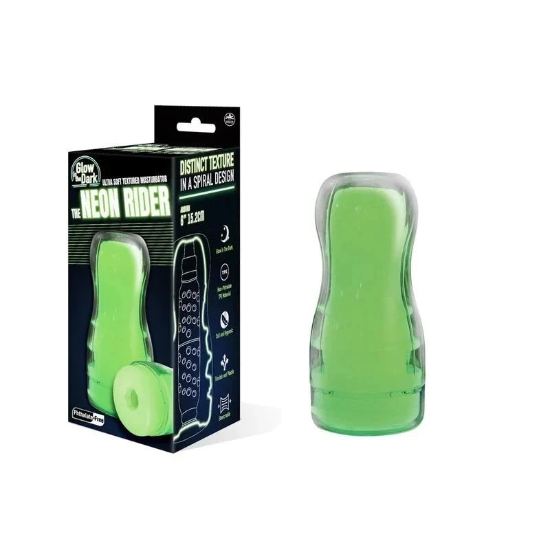 The Neon Rider - Glow In Dark 6 Inch Stroker Masturbators and Strokers