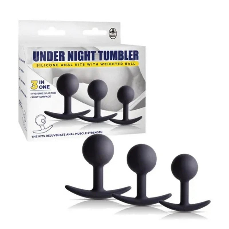 Under Night Tumbler - Weighted Anal Trainer Kit Butt Plugs