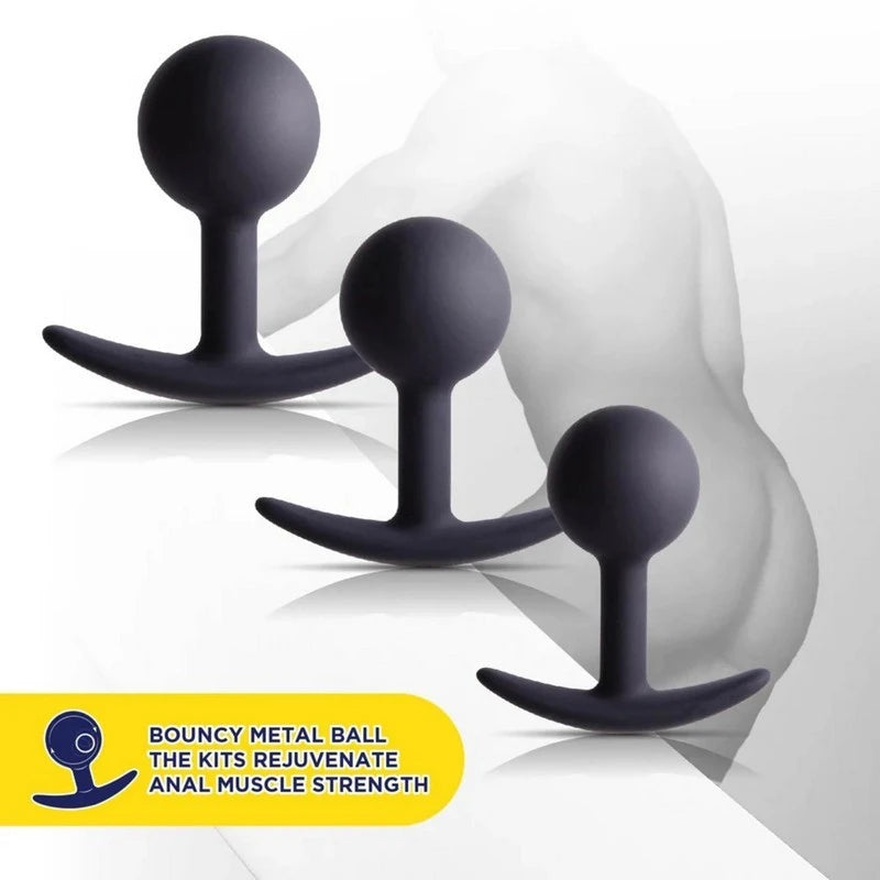 Under Night Tumbler - Weighted Anal Trainer Kit Butt Plugs