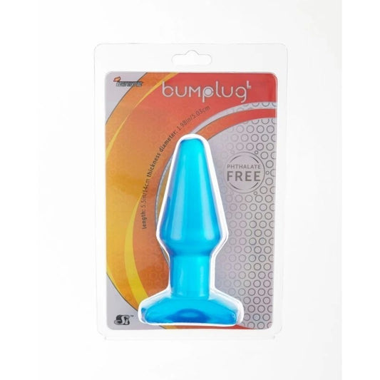SI Novelties Bum ABS Anal Plug Blue - Butt Plugs
