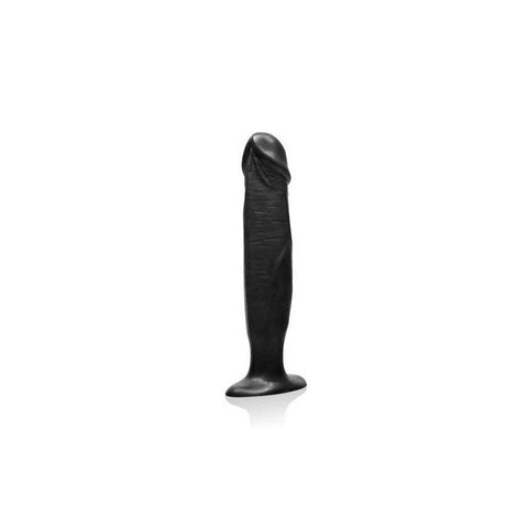SI Novelties Large Size Realistic Cock Plug Black - Butt Plugs