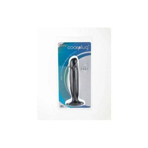 SI Novelties Large Size Realistic Cock Plug Black - Butt Plugs