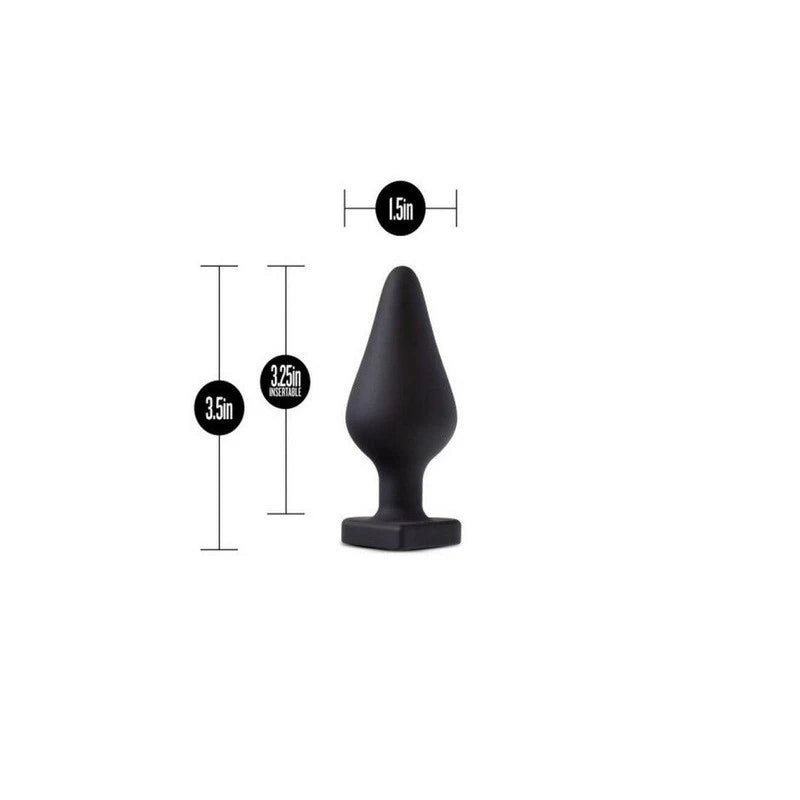 Temptasia Spank Me Silicone Butt Plug Black Butt Plugs