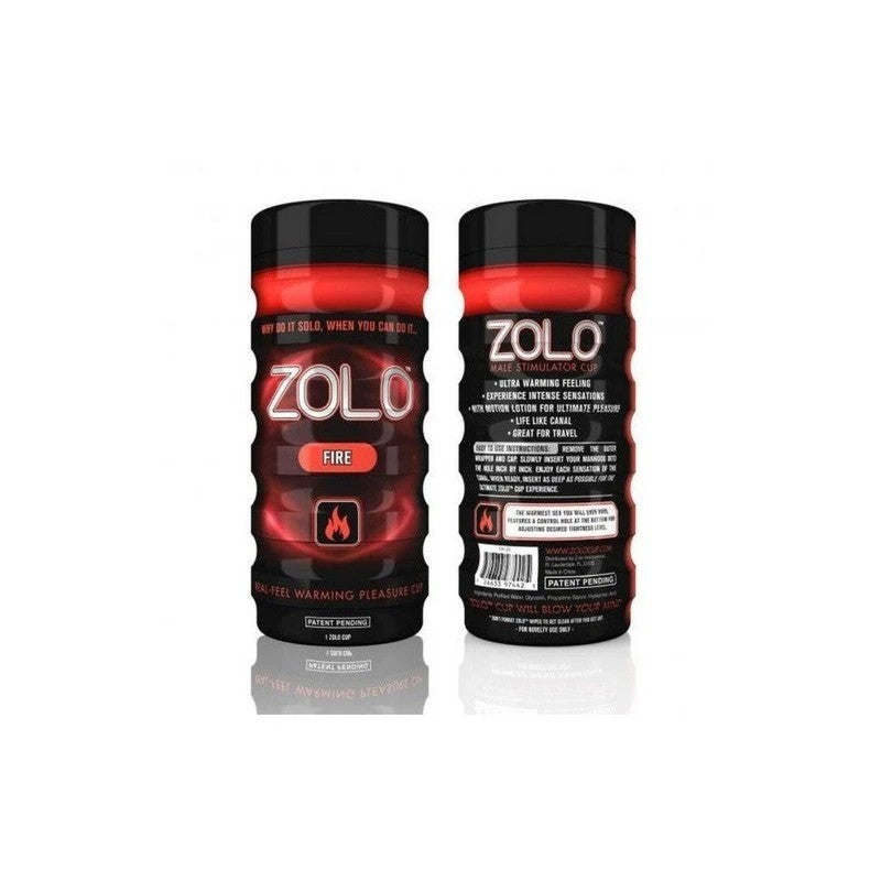 Zolo Fire Ultra Warming Sensations Male Masturbator Cup Masturbators and Strokers