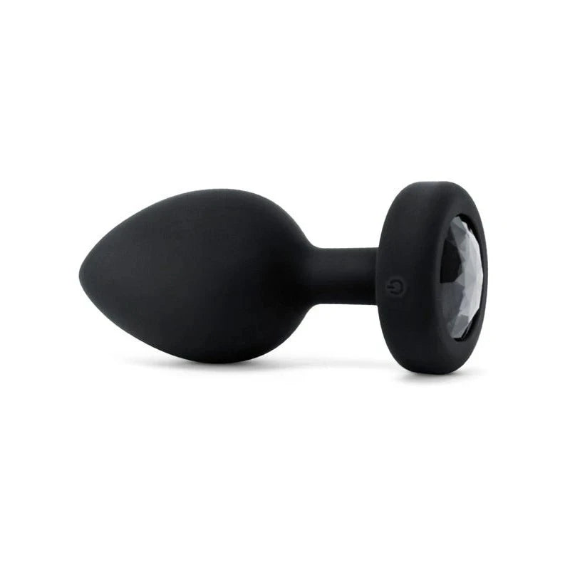 B Vibe Vibrating Jewel Butt Plug XXL Black Butt Plugs