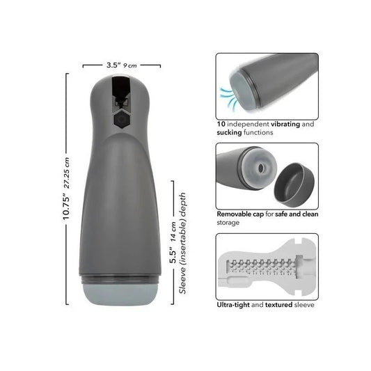 California Exotics Milk Master Automatic Milker Rechargeable Male Masturbator - Masturbators and Strokers